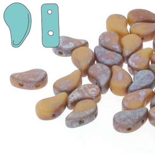 Paisley Duo 8mm x 5mm - Beige Matte Rembrandt - PD8513020-83500