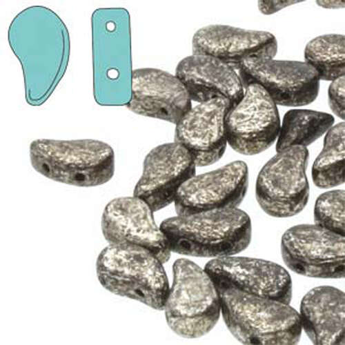 Paisley Duo 8mm x 5mm - Antique Chrome - PD8518549