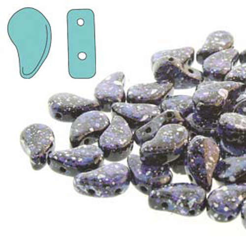Paisley Duo 8mm x 5mm - Jet Indigo Confetti - PD8523980-24406