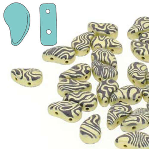 Paisley Duo 8mm x 5mm - Laser Contour Jet Yellow - PD8523980-25002CL