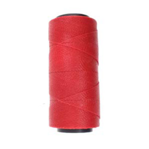 Brazilian 2 Ply Waxed Polyester Cord - PLY04-CRI - Crimson
