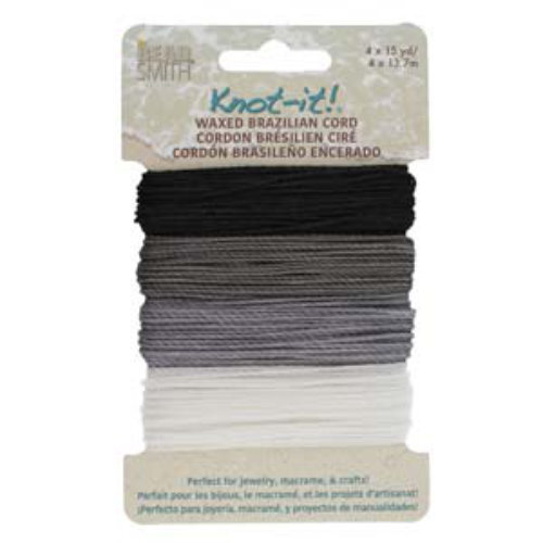 Brazilian 2 Ply Waxed Polyester Cord - PLY04-MIX03 - Day and Night