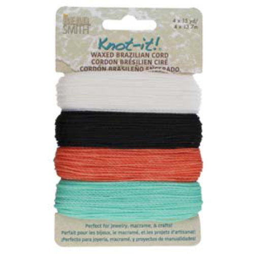Brazilian 2 Ply Waxed Polyester Cord - PLY04-MIX04 - Ocean Dreams