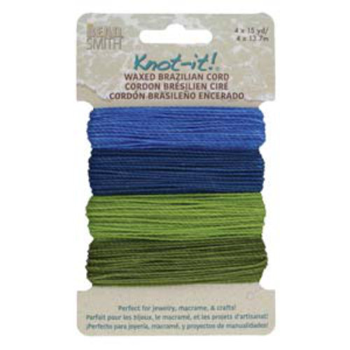 Brazilian 2 Ply Waxed Polyester Cord - PLY04-MIX09 - Hang Loose