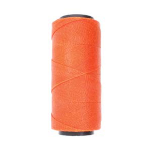 Brazilian 2 Ply Waxed Polyester Cord - PLY04-ORN - Orange