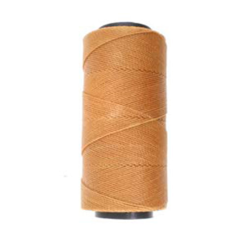 Brazilian 2 Ply Waxed Polyester Cord - PLY04-TAN - Tan