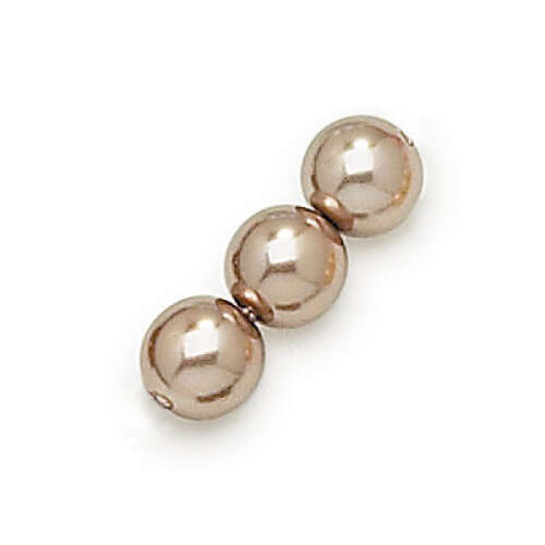 3mm Cocoa Czech Glass Pearl - 0417