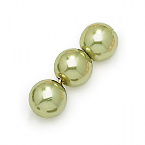 4mm Olivine Czech Glass Pearl - 0457