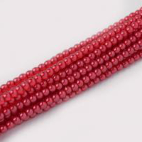 2mm Czech Glass Pearl - 150 Bead Strand - Dragonfruit - Crystal - 00030-63982