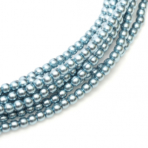 2mm Czech Glass Pearl - 150 Bead Strand - Comet - Shiny - 10210