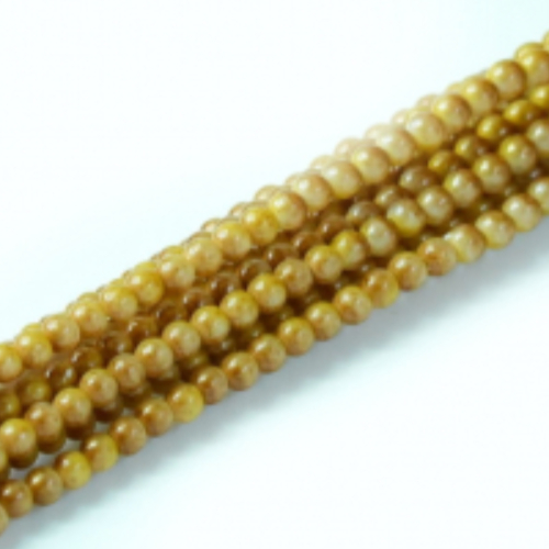2mm Czech Glass Pearl - 150 Bead Strand - Cedar - Shiny - 59203