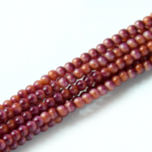 2mm Czech Glass Pearl - 150 Bead Strand - Bark - 59206