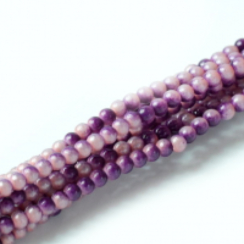 2mm Czech Glass Pearl - 150 Bead Strand - Pink Dreams - 59213