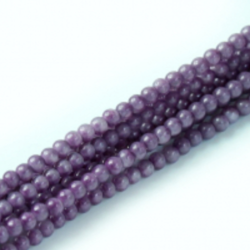 2mm Czech Glass Pearl - 150 Bead Strand - Raisin - 59214