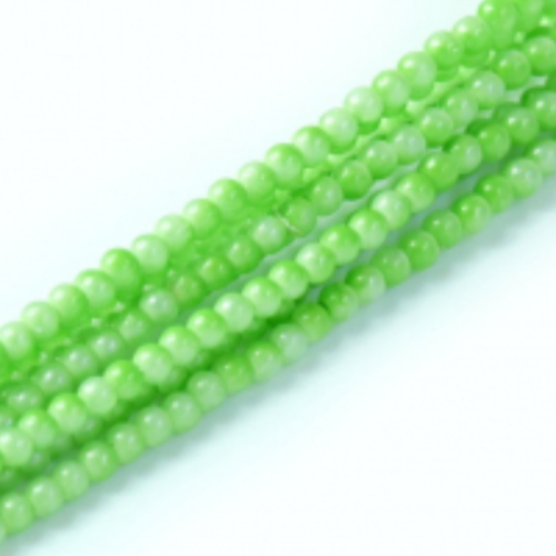 2mm Czech Glass Pearl - 150 Bead Strand - Kiwi - 59222