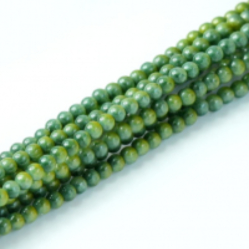 2mm Czech Glass Pearl - 150 Bead Strand - Olive - 59223