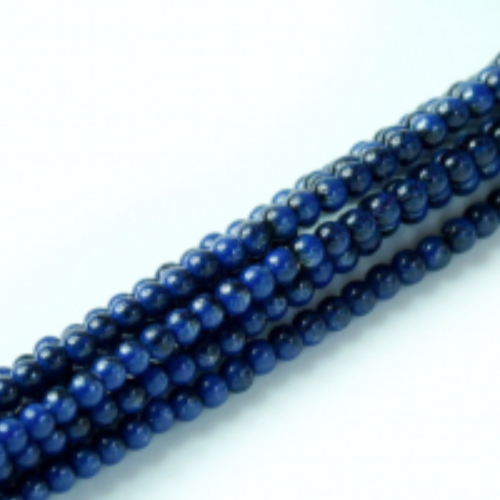 2mm Czech Glass Pearl - 150 Bead Strand - Deep Blue - 59229