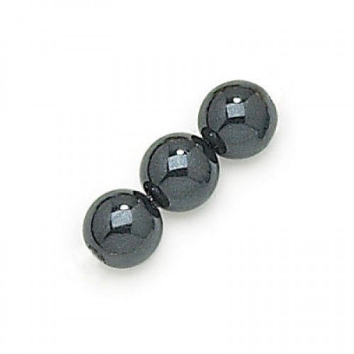 3mm Black Czech Glass Pearl - 3599