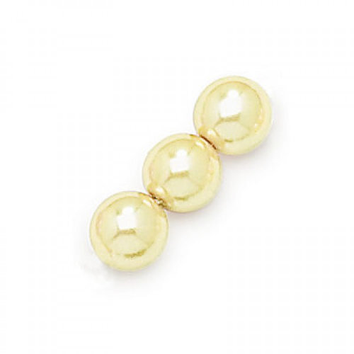 6mm Light Citron Czech Glass Pearl - 71111