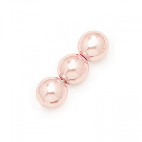 6mm Ballerina  Pink Czech Glass Pearl - 71203