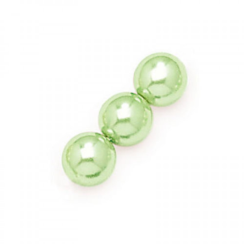 6mm Chrysolite Czech Glass Pearl - 71513