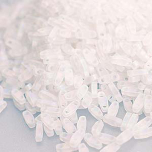 Miyuki Quarter Tila Bead - QTL131FR - Matte Crystal AB