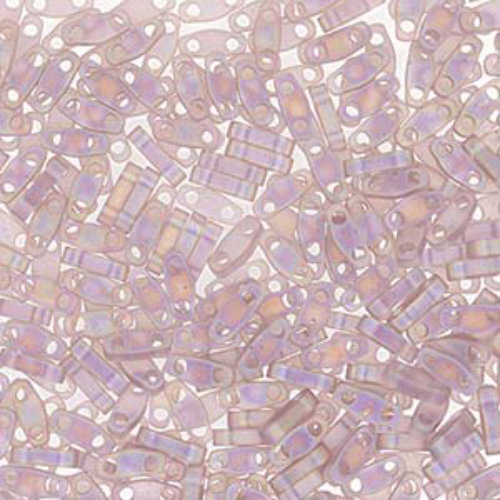 Miyuki Quarter Tila Bead - QTL142FR - Matte Transparent Smoky Amethyst AB
