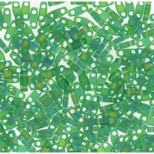 Miyuki Quarter Tila Bead - QTL146FR - Matte Transparent Green AB
