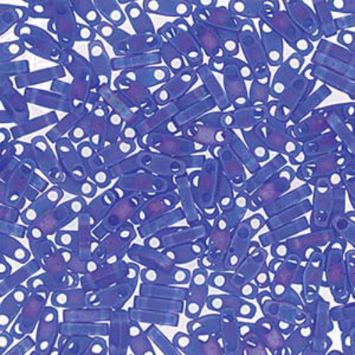 Miyuki Quarter Tila Bead - QTL151FR - Matte Transparent Cobalt AB