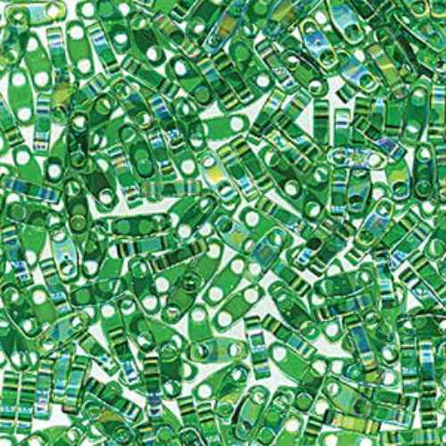 Miyuki Quarter Tila Bead - QTL179 - Transparent Green AB