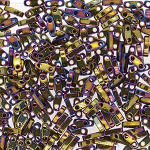 Miyuki Quarter Tila Bead - QTL188 - Metallic Purple Gold Iris