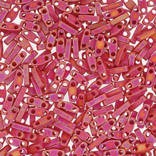 Miyuki Quarter Tila Bead - QTL408FR - Matte Opaque Red AB