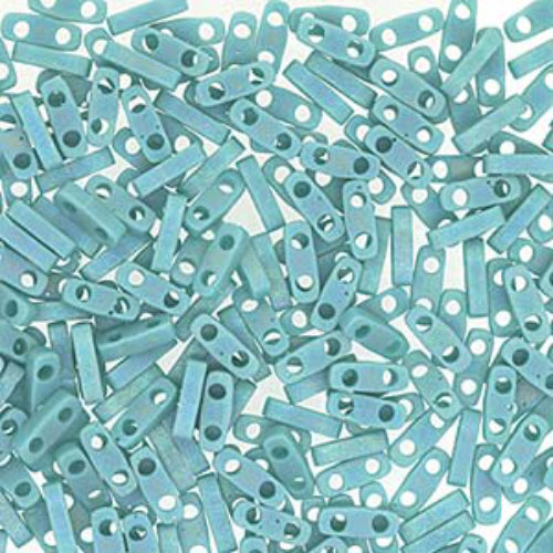 Miyuki Quarter Tila Bead - QTL412FR - Matte Opaque Turquoise Green AB