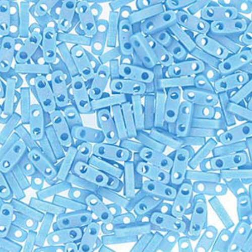 Miyuki Quarter Tila Bead - QTL413FR - Matte Opaque Turquoise Blue AB