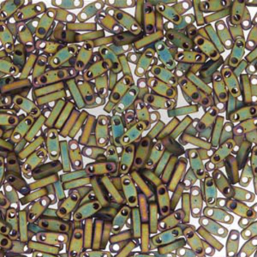 Miyuki Quarter Tila Bead - QTL2035 - Matte Metallic Khaki Iris