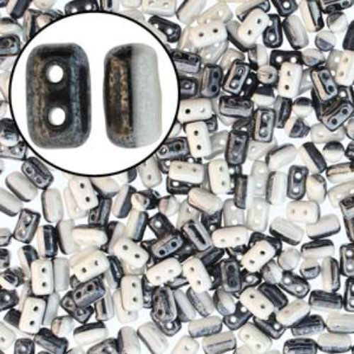 Rulla 3mm x 5mm - RUL3503849-14400 - Duet Black & White Luster