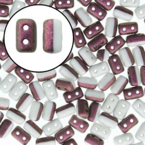 Rulla 3mm x 5mm - RUL3503849-29064 - Duet Black & White Polychrome Plum