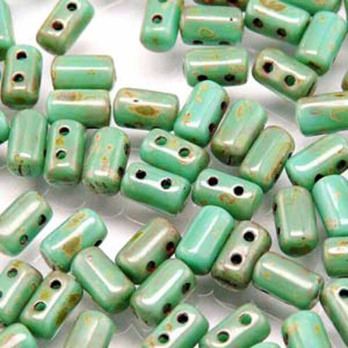 Rulla 3mm x 5mm - RUL3563130-86805 - Turquoise Green Dark Travertine