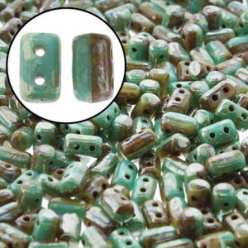 Rulla 3mm x 5mm - RUL3563132-43400 - Duets Green Turquoise Picasso