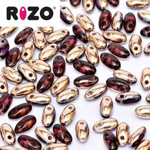 Rizo 2.5mm x 6mm - RZ256-20060-27101 - Amethyst Capri Gold