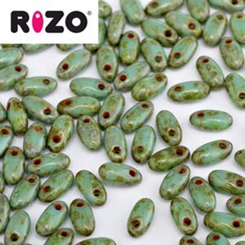 Rizo 2.5mm x 6mm - RZ256-63140-86805 - Dark Jade Travertine