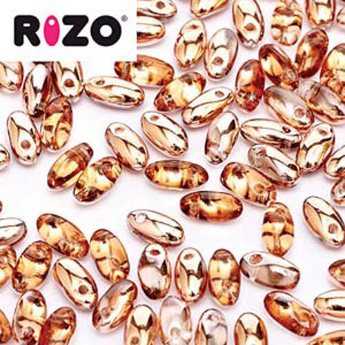 Rizo 2.5mm x 6mm - RZ256-70120-27101 - Rosaline Capri Gold