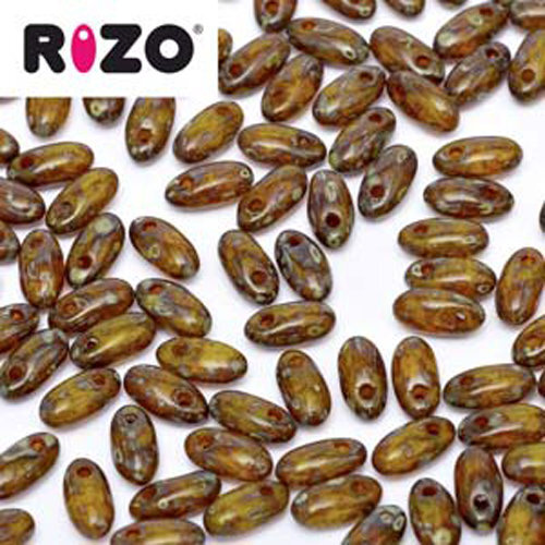 Rizo 2.5mm x 6mm - RZ256-81210-86805 - Dark Lime Travertine
