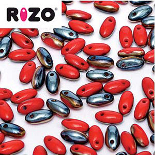 Rizo 2.5mm x 6mm - RZ256-93200-27637 - Opaque Red Sky Blue
