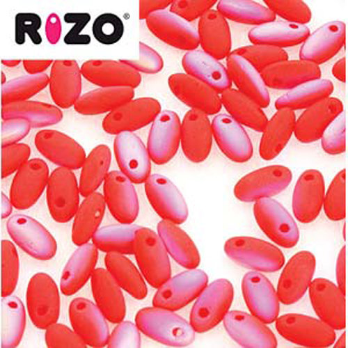 Rizo 2.5mm x 6mm - RZ256-93200-28771 - Matte Opaque Red AB