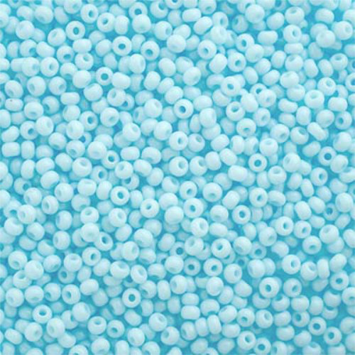 Preciosa 10/0 Rocaille Seed Beads - SB10-03434 - Chalk Light Blue SOLGEL