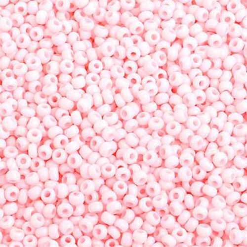 Preciosa 10/0 Rocaille Seed Beads - SB10-03491 - Chalk Light Pink SOLGEL