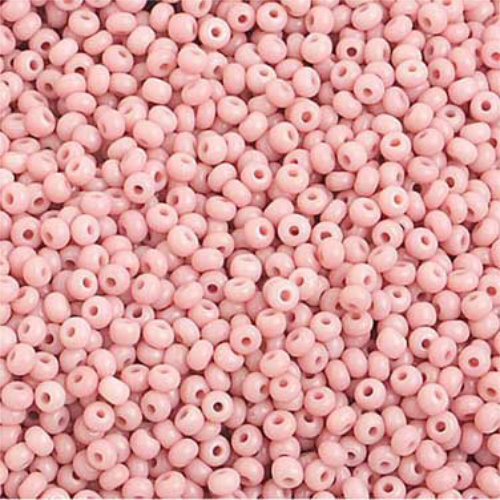 Preciosa 10/0 Rocaille Seed Beads - SB10-07303 - Opaque Pink Solgel