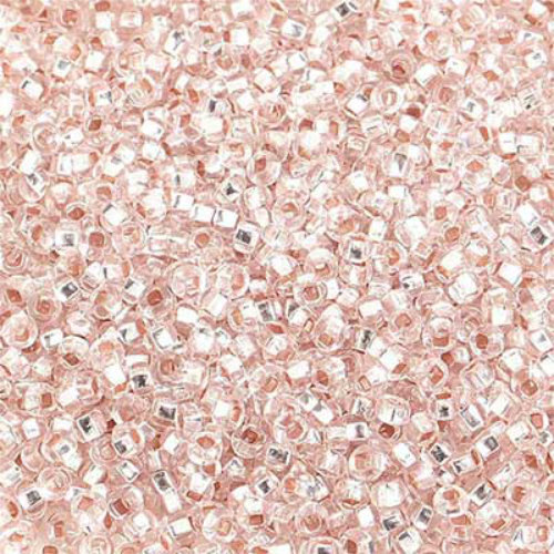 Preciosa 10/0 Rocaille Seed Beads - SB10-07712 - Silver Lined Transparent Light Pink