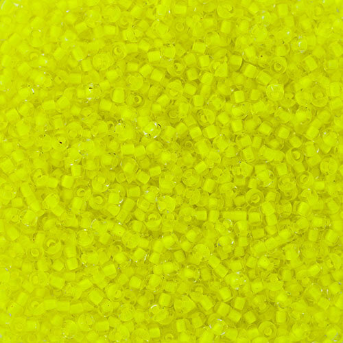 Preciosa 10/0 Rocaille Seed Beads - SB10-08786 - Crystal Lined Neon Yellow